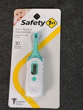 Safety 1st Rapid Read 3-in-1 Thermometer 30 Sec Reading Baby Kids Oral Rectal