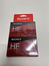 Sony HF  90 Minute  Blank Audio Cassette Tapes  2 Pack High Fidelity - New