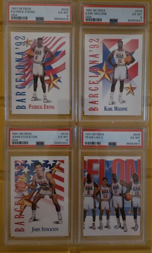 1991-92 Skybox/Hoops USA 19 Card Lot PSA 5s & 6s Dream Team Michael Jordan Plus - Picture 5 of 6
