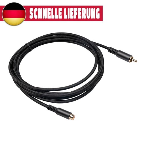 Rallonge RCA mâle vers femelle, rallonge audio-vidéo, rallonge (3 m)