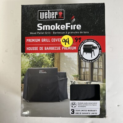 New Weber SmokeFire 7191 Premium Grill Cover For SmokeFire EX6 Genuine Oem