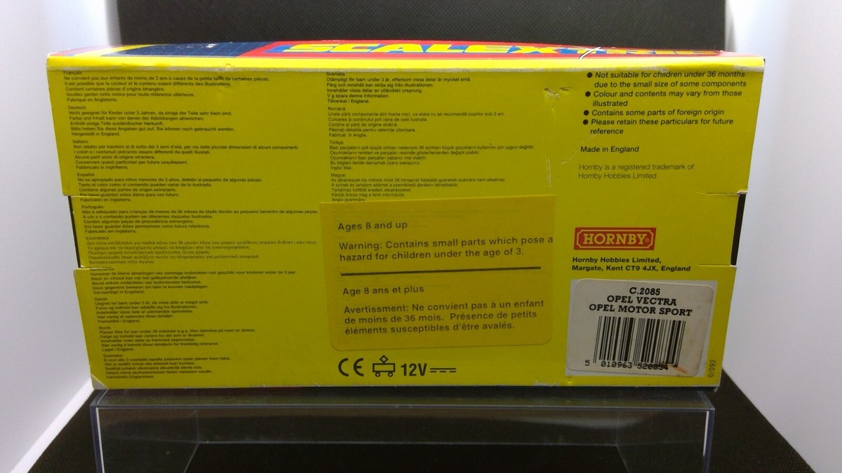 Scalextric Opel Vectra Motor Sport with lights Slot Car 1/32 MIB