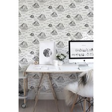 Sailing Ship Nursery Kid Pattern Minimalistic modern Traditional Wall Mural