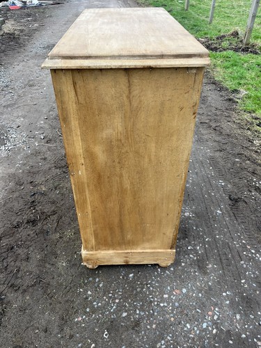 Victorian Pine Chest of Drawers / Vintage Pine Chest / Rustic Pine Chest - Picture 6 of 14