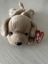 Fetch the Dog VTG Rare 1997  Retired Ty Beanie Babies Gen 5 Heart Tag PE Pellets