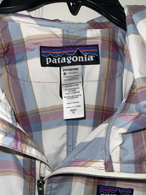 Patagonia Hooded Jacket First Sun Lightweight Plaid Check