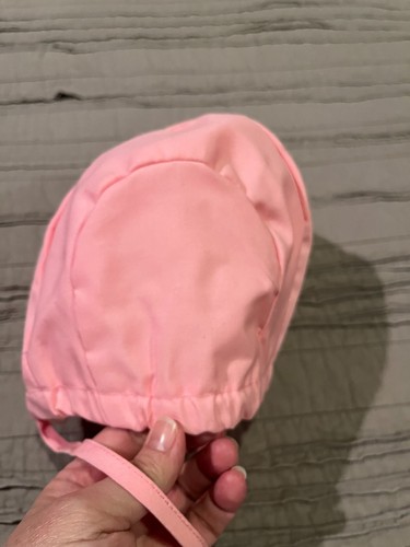 Girl's Vtg WEATHER TAMER Pink Lace Collar Coat w/ Matching Hat Made in USA Sz 4T - Picture 9 of 9