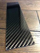 Real Carbon Fibre Veneer Sheet Flexible 3M Self Adhesive 200x50mm High Quality