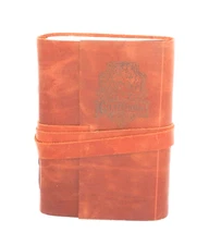 Harry Potter Gryffindor Crest Leather Wrap Journal • 5x7" Notebook Diary Rustic