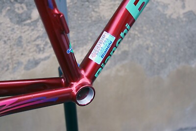 NOS bianchi mega pro 98 frameset new old stock made italy pantani