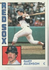 FREE SHIPPING-MINT-1984 Topps #56 Gary Allenson Red Sox PLUS BONUS CARDS