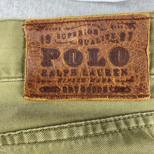 Polo Ralph Lauren Jeans Herren 35x32 Olivgrün Straight Relaxed Denim Baumwolle RL - Bild 13 von 14