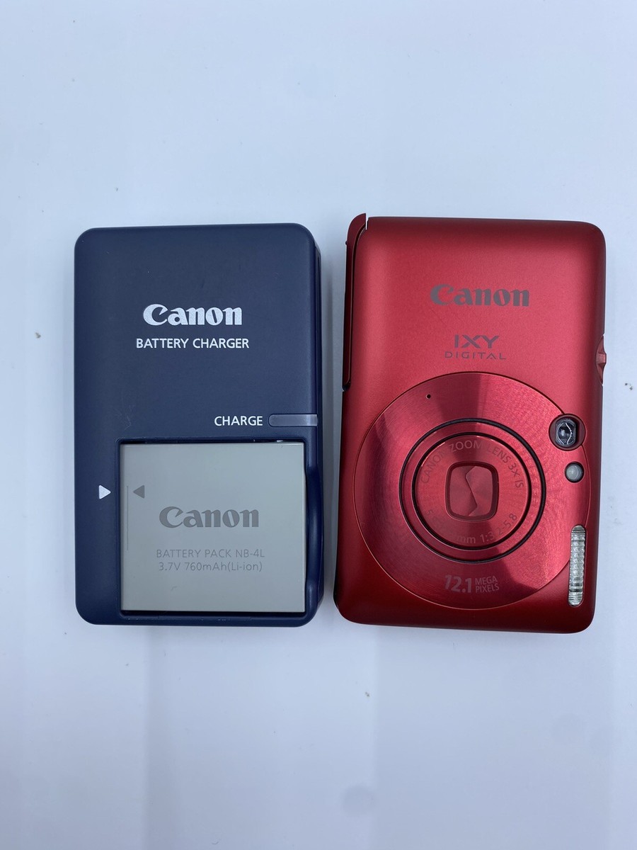 Canon IXY DIGITAL 210 IS Digital Camera Red Tested Boxed