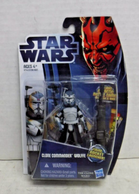 Clone Commander Wolffe Star Wars The Clone Wars 2011 Hasbro Figure 101124AST2