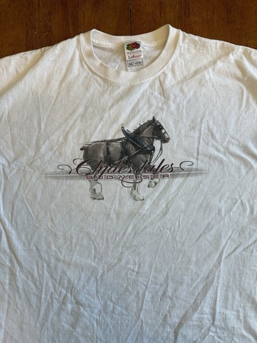 Vintage Clydesdales Budweiser Horse T Shirt 2XL Y2K