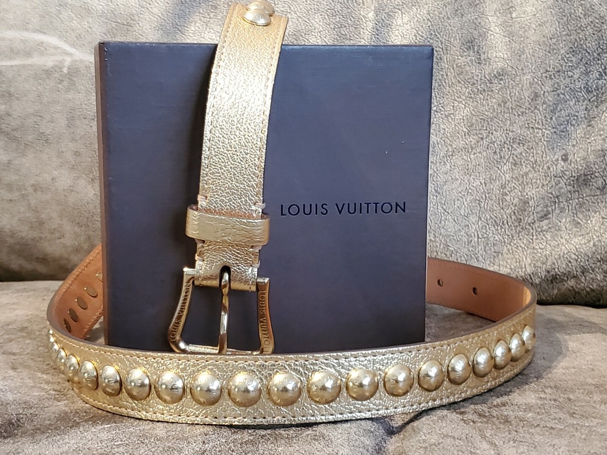 Authentic Louis Vuitton - Limited Edition, Gold colored Belt  display picture 2