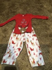 Carter's Child of Mine Toddler Reindeer Holiday Pajamas 2pc Size 18M
