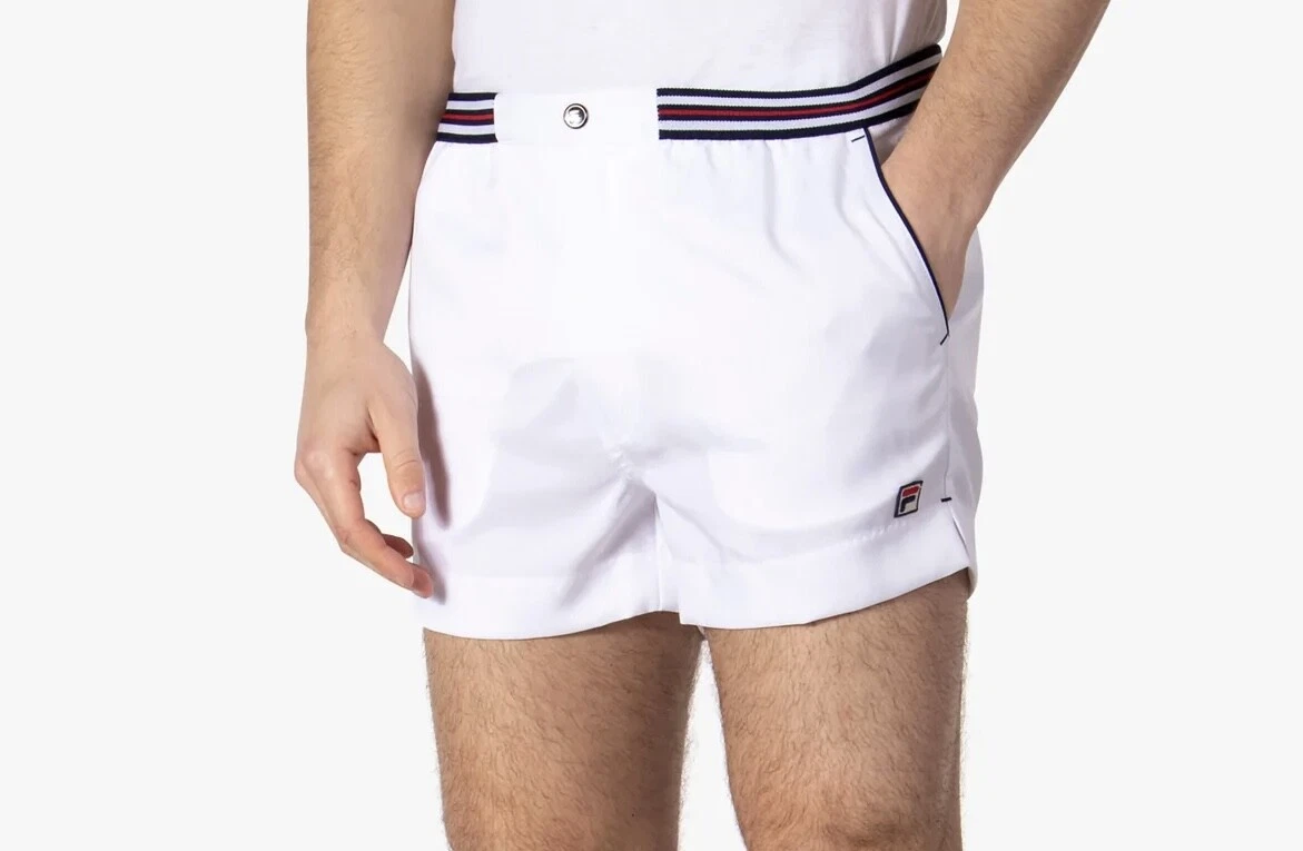 Fila Borg Hightide Retro White Tennis Shorts - Football - Summer 2022 | eBay