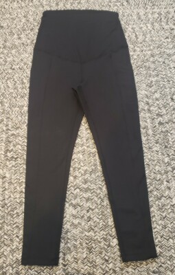 New Zella 7/8 Pocket Maternity Black Leggings Size Small | eBay