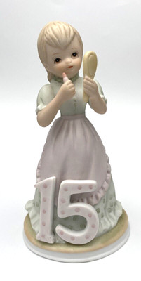 Vtg. Lefton Porcelain Christopher Collection Figurine, Age 15 Girl, 03448/O