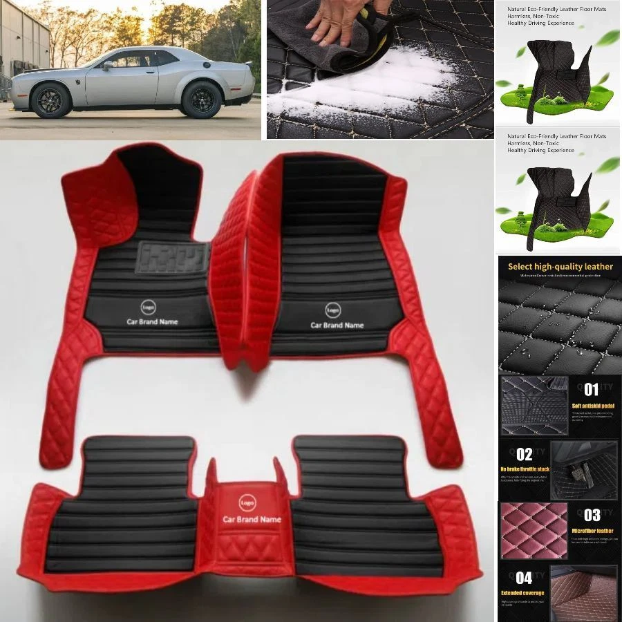 For Fiat 500 500X 500L Car Floor Mats Auto Carpets Waterproof Pads Custom Liners - Imagem 2 de 4
