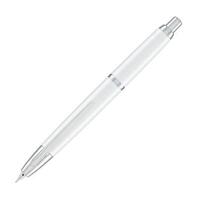 Pilot Vanishing Point Decimo Fountain Pen in White - 18K Gold Fine Point - NEW