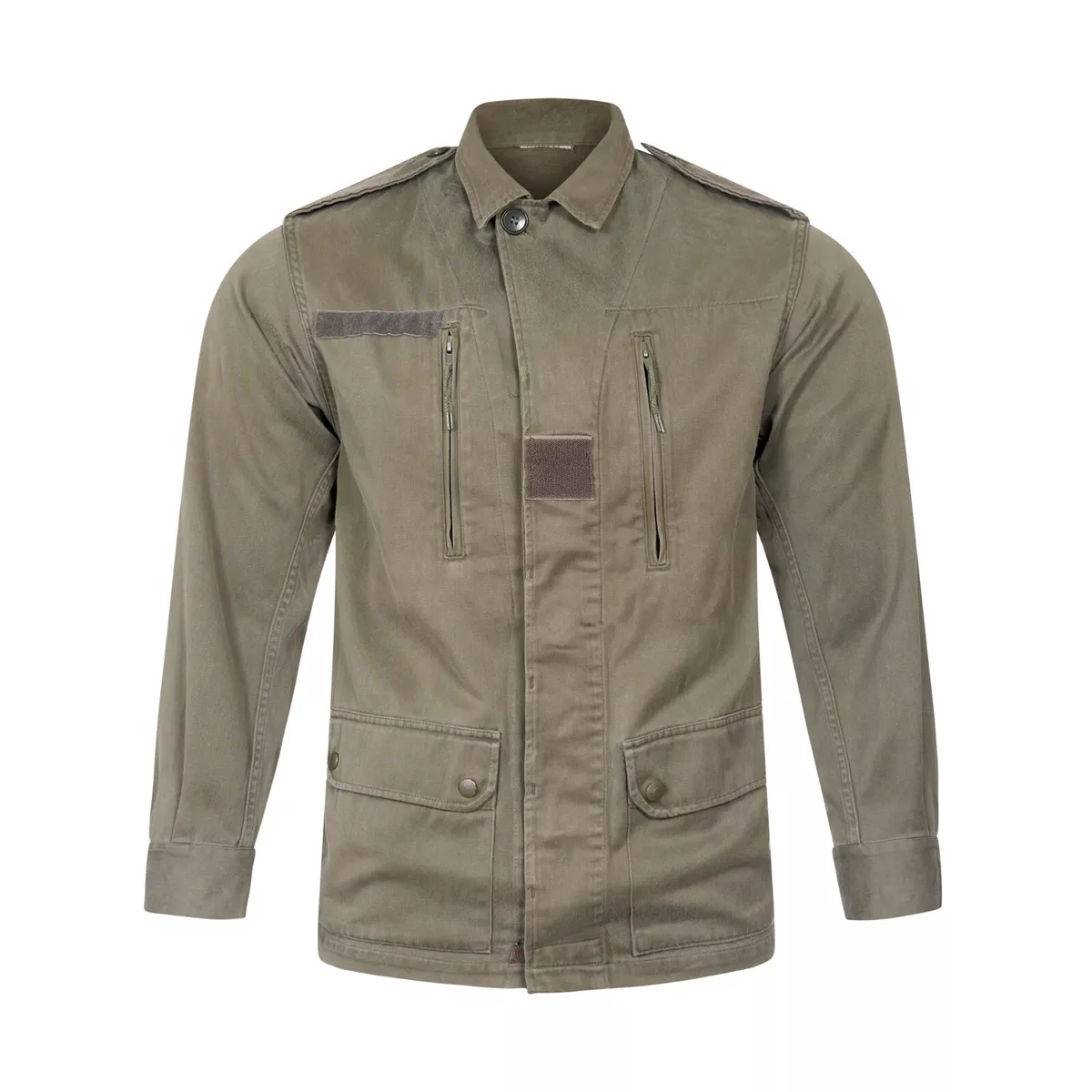 Army Jacket Original French Military Coat Vintage Light Top Issued Used F2 Olive