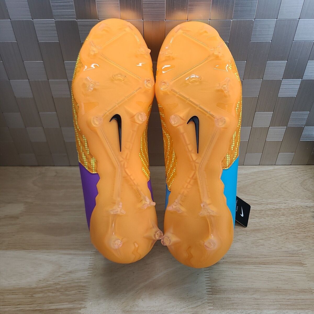 Nike Men Phantom GX Dynamic Fit Fg/mg nby Orange Blue Purple Nike Men Phantom GX Dynamic Fit Fg/mg nby Orange Blue Purple