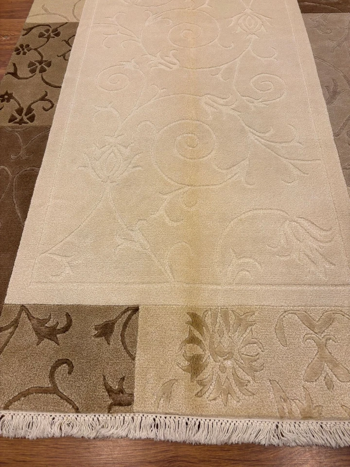 Alfombra hecha a mano, alfombra suave, alfombra de 4x6 pies, alfombra de lana, alfombra de seda, alfombra turca de 4x6 pies Foto 4 de 4