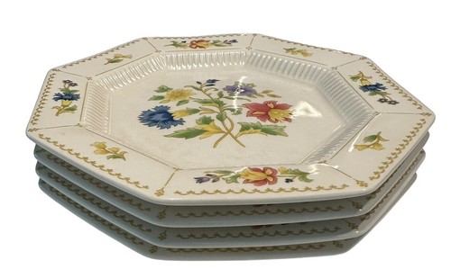 Nikko Cereal Bowls Classic Collection Magenta 269 Wild Flowers VTG (Set Of Four) - Picture 3 of 6