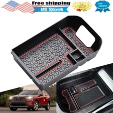 Center Console Armrest Seat Box Storage Tray Organizer For 2019-2020 Toyota RAV4