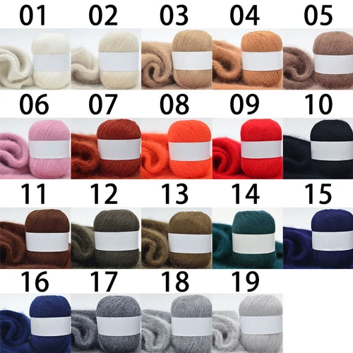50g Anti-static Mink Wool Yarn Woolen Cashmere Hand Knitting DIY Scarf Sweater - Bild 11 von 42
