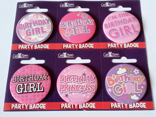 BIRTHDAY GIRL BADGE BIRTHDAY PARTY GIFT