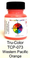 Tru-Color TCP-073 WP Western Pacific New Orange 1 oz Paint Bottle