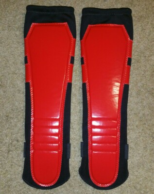 KICKPADS Wrestling Gear Red with Side Wings TRUNKS TIGHTS KNEEPADS NEW Fast Ship