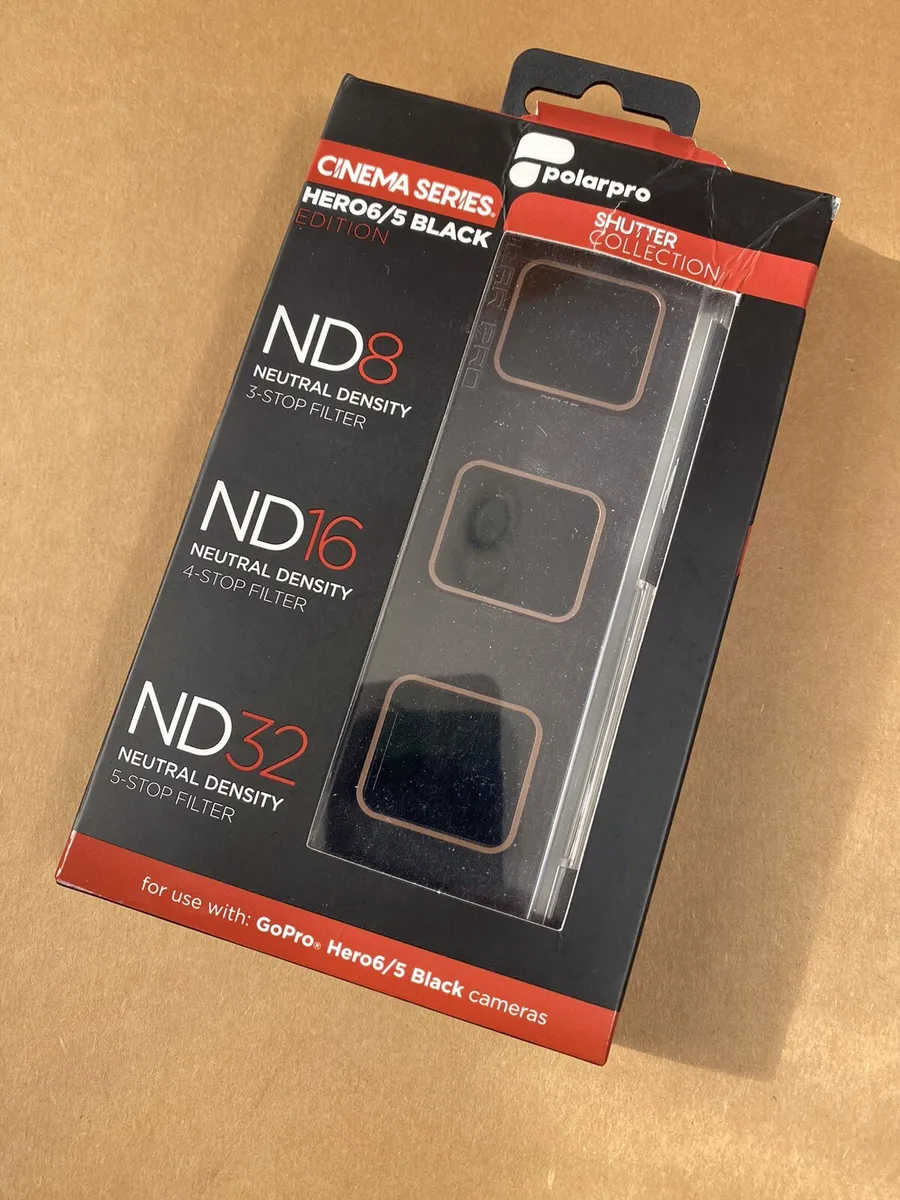 PolarPro Filters ND8 /ND16 /ND32 for GoPro Hero 6/5 (BLACK) CINEMA Series.  Used.