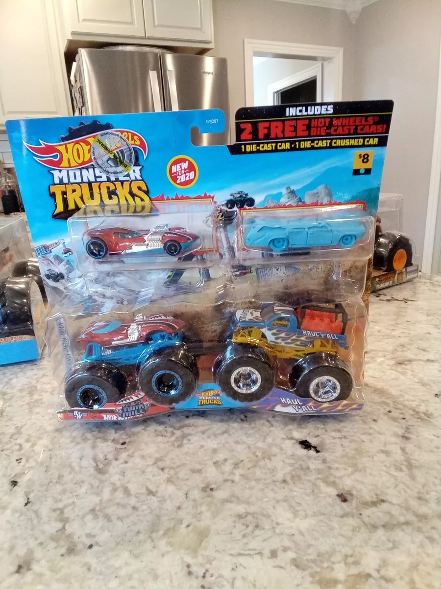 2020 HOT WHEELS MONSTER TRUCKS - TWIN MILL / HAUL Y'ALL - 1:64 W