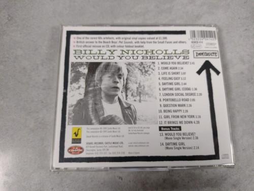 Billy Nicholls - Would You Believe (CD, Album, Mono, Excellent Condition - Picture 2 of 4