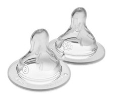 MAM Bottle Nipples Fast Flow Nipple Level 3 Set of 2 , for 4 Months
