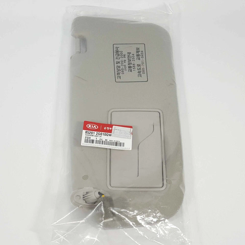 Genuine 852012G010QW Sun Visor Inside Driver Left Gray For KIA OPTIMA  2006-2010 - Image 2 of 4