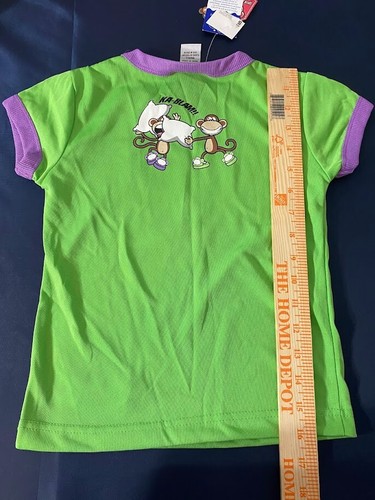 NWT Y2K Bobby Jack Monkey Sleepover Gone Wild 100% Polyester Shirt Girls Small - Picture 8 of 9