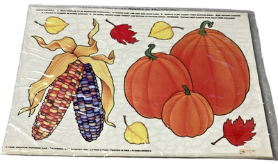 Creative Horizons: Vintage Fall/Thanksgiving Window Clings, 1995