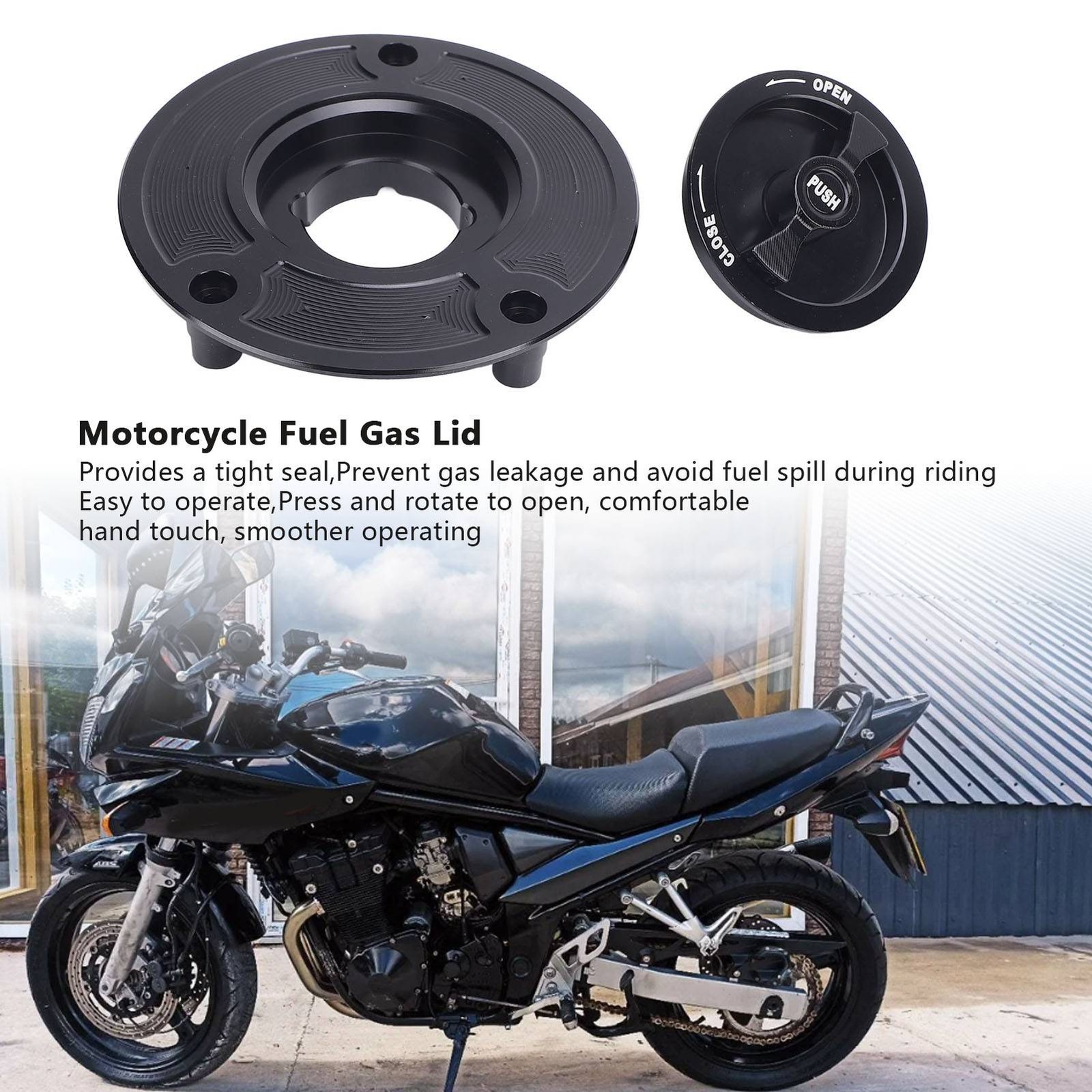 Motorcycle Fuel Tank Cap Leakproof Keyless Aluminium Alloy Replacement For G BAJ