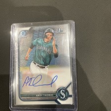 2022 Bowman Chrome Prospect Auto #CPA-AT Andy Thomas Seattle Mariners