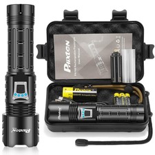 Rechargeable Flashlights High Lumens 100000 Super Bright Long Range 3280FT, L...