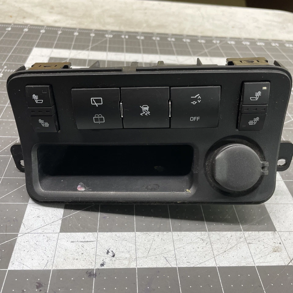 GMC Acadia 2007 2012 asiento térmico toma de corriente limpiaparabrisas interruptor bisel 25944078 sucio Foto 4 de 4