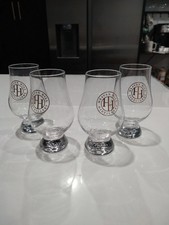 Brand NEW - Heaven Hill distillery glen cairn whiskey glass set of 4 Glencarin