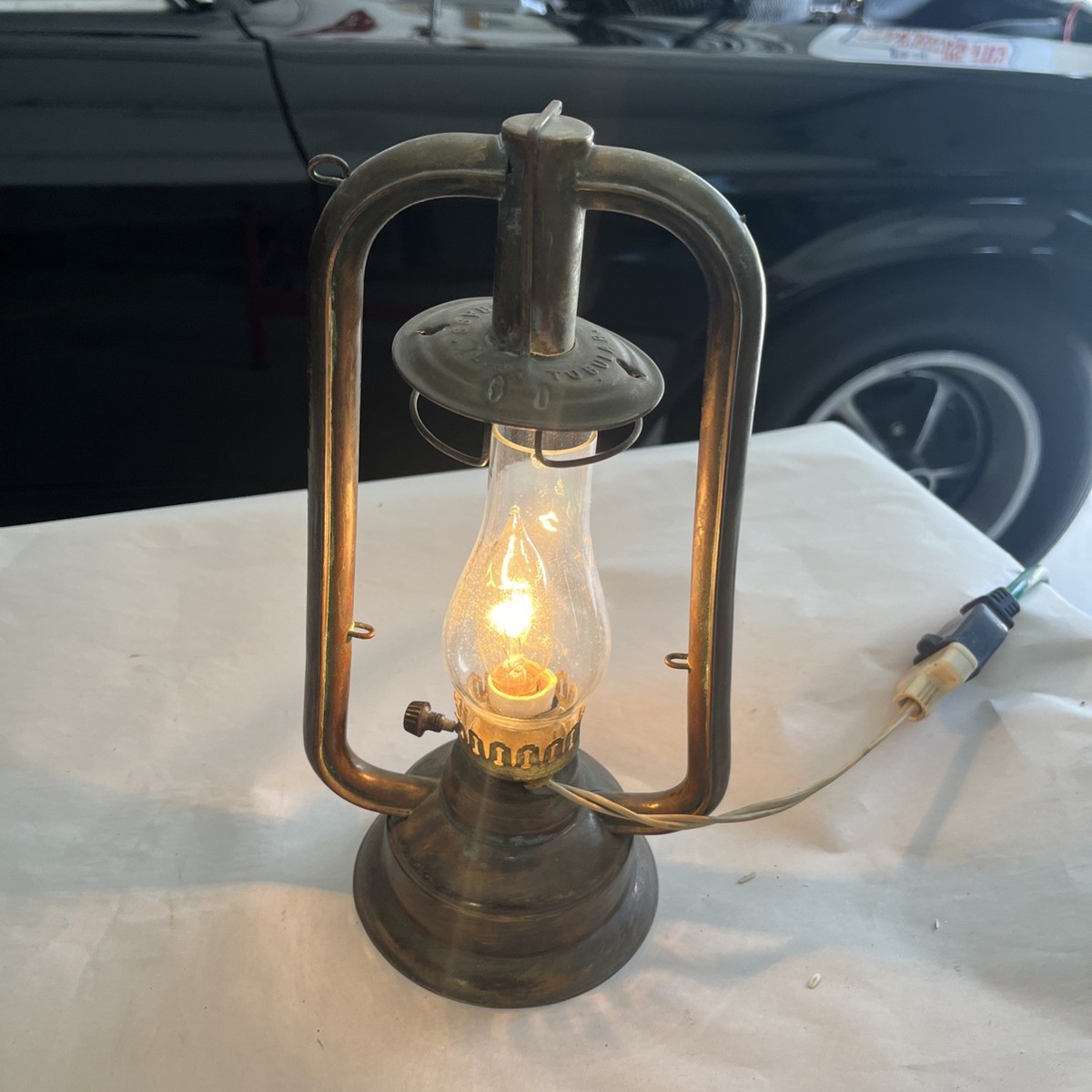 Antique Dietz LW Tubular Brass Lantern Converted To Electric | eBay