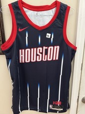 Nike Houston Rockets City Edition NBA Jersey Navy Red White Size Large -NEW