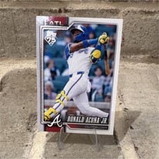 Topps 2026 Series 1 Ronald Acuña Jr. #50 75th Anniversary Braves Baseball Card